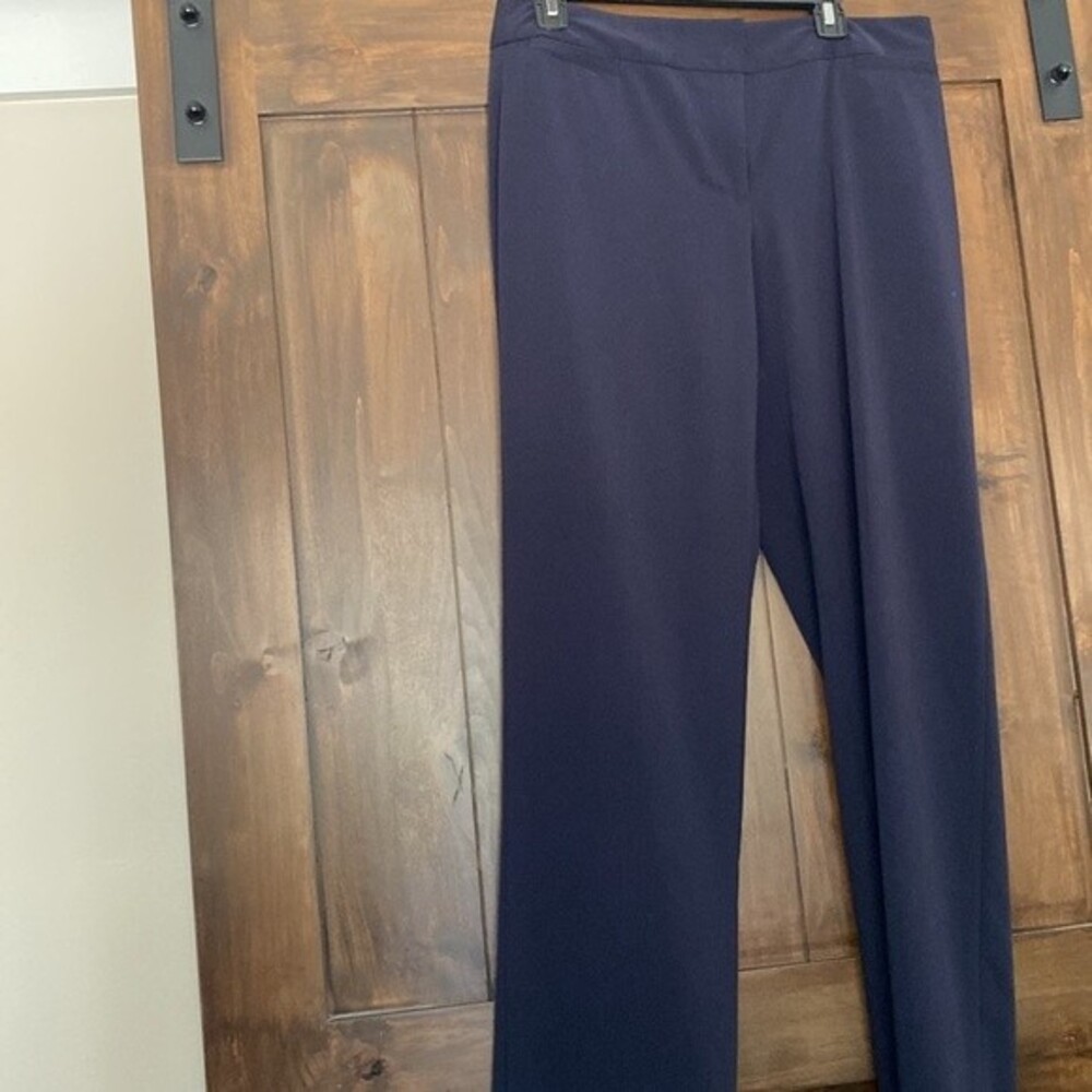 E824-15) Liz Claiborne Audra Women's  Sz 10 Navy pants Like NEW